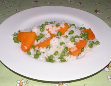 Risotto mit Kürbis und Erbsen Risotto mit Kürbis und Erbsen