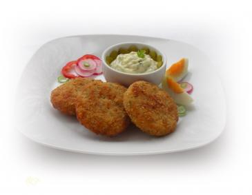 Fischlaibchen mit Kräuter-Aioli Fischlaibchen mit Kräuter-Aioli