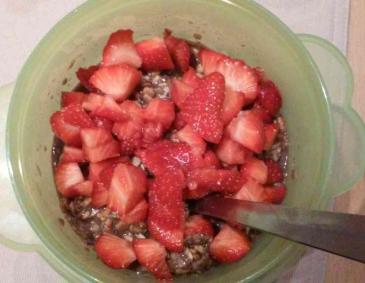 Müsli mit Erdbeeren Müsli mit Erdbeeren