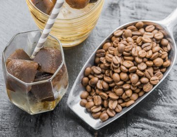 Espresso-Eiswürfel