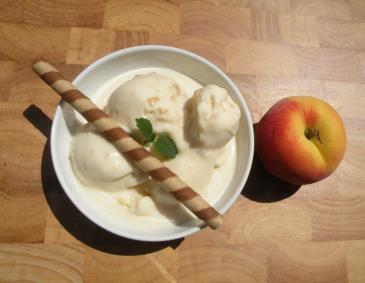 Joghurt-Pfirsich-Eis Joghurt-Pfirsich-Eis