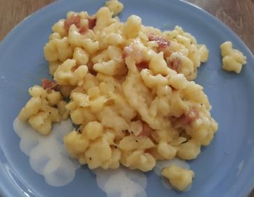 Käsespätzle mit Speck Käsespätzle mit Speck