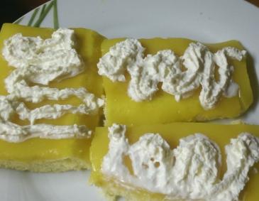 Orangenpudding-Schnitten Orangenpudding-Schnitten
