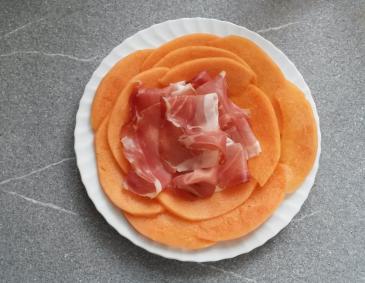 Melone mit Prosciutto Melone mit Prosciutto