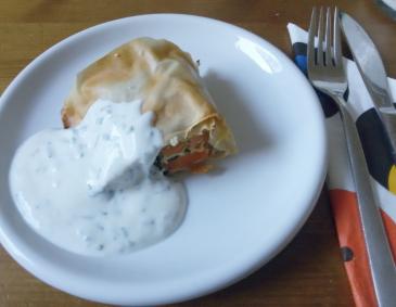 Gemüsestrudel mit Feta Gemüsestrudel mit Feta