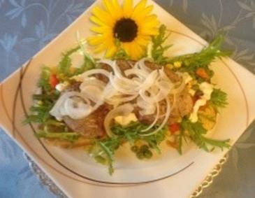 Filettoast mit Gemüse Filettoast mit Gemüse