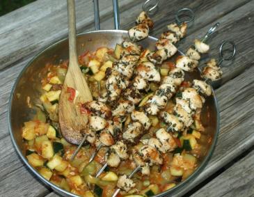 Hühner-Souvlaki Hühner-Souvlaki