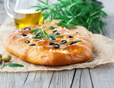 Oliven-Focaccia Oliven-Focaccia