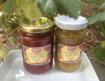 Stachelbeer-Apfel-Marmelade mit Birkenzucker Stachelbeer-Apfel-Marmelade mit Birkenzucker