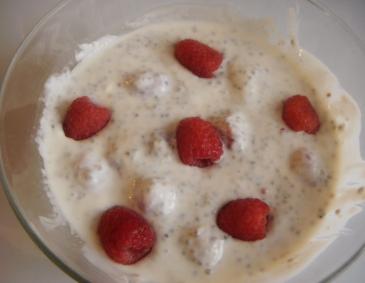Chia-Himbeer-Joghurt Chia-Himbeer-Joghurt