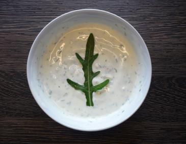 Joghurt Dip mit Rucola Joghurt Dip mit Rucola