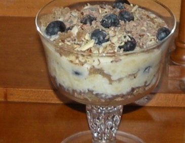 Haferflocken mit Heidelbeeren Haferflocken mit Heidelbeeren