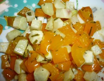 Paprika-Kohlrabi Gemüse Paprika-Kohlrabi Gemüse