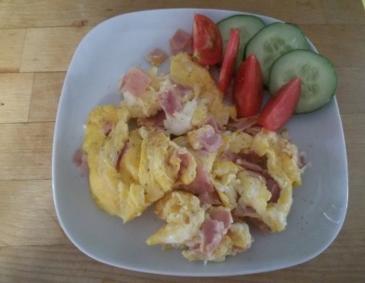 Eierspeise mit Schinken Eierspeise mit Schinken