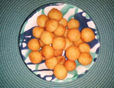 Gebackene Kartoffelbällchen Gebackene Kartoffelbällchen