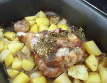 Putenkeule mit Thymian Putenkeule mit Thymian