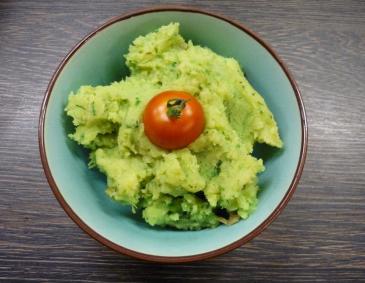 grünes Kartoffelpüree grünes Kartoffelpüree
