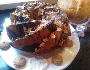 Amaretto-Marmor-Torte Amaretto-Marmor-Torte