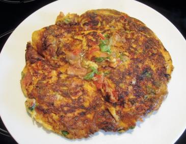 Frittata mit Schinken und Basilikum Frittata mit Schinken und Basilikum