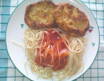 Piccata Milanese mit Spaghetti Piccata Milanese mit Spaghetti