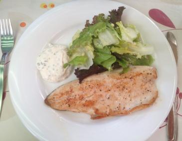 Saibling auf Herbstsalat Saibling auf Herbstsalat