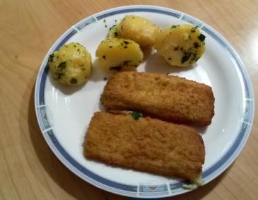 Gebackener Leberkäse Gebackener Leberkäse