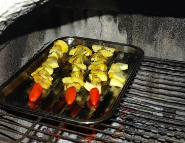 Curry-Huhnspieße Curry-Huhnspieße