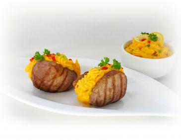 Schweinsmedaillons mit Paprikacreme Schweinsmedaillons mit Paprikacreme