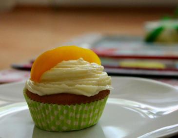 Pfirsichcupcakes Pfirsichcupcakes