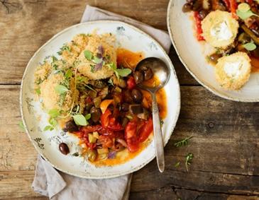 Grießknödel mit Fetafülle Grießknödel mit Fetafülle