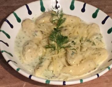 Gnocchi mit Dill-Käsesauce Gnocchi mit Dill-Käsesauce