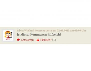 Ist dieser Kommentar hilfreich?