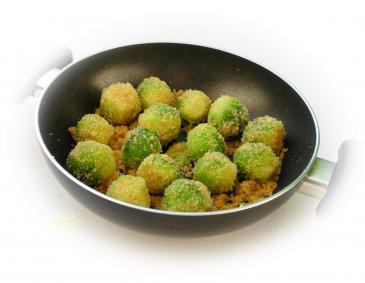 Kohlsprossen mit Knoblauchbröseln Kohlsprossen mit Knoblauchbröseln