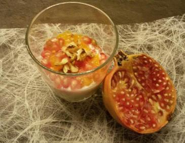 Granatapfel-Mandarinencreme Granatapfel-Mandarinencreme