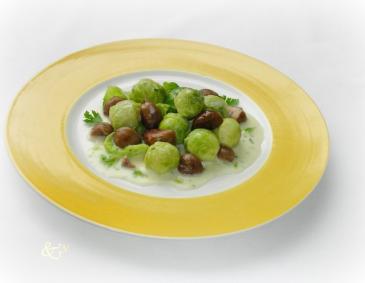 Kohlsprossen mit Maroni Kohlsprossen mit Maroni