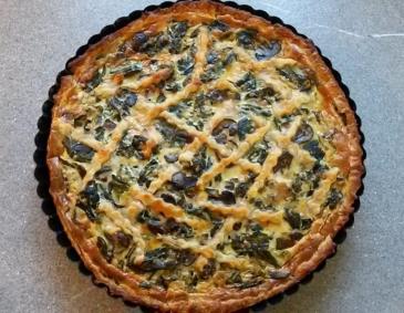 Mangold-Champignons-Quiche Mangold-Champignons-Quiche