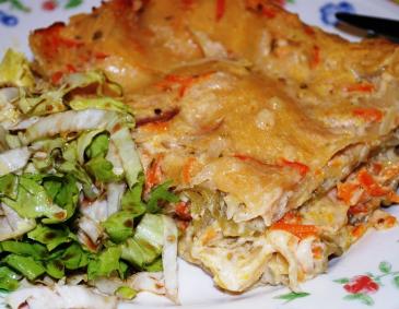 Weißkrautlasagne Weißkrautlasagne