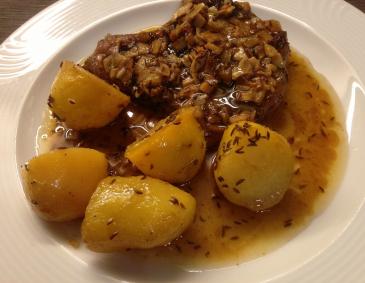Schweinskoteletts mit Knoblauch Schweinskoteletts mit Knoblauch