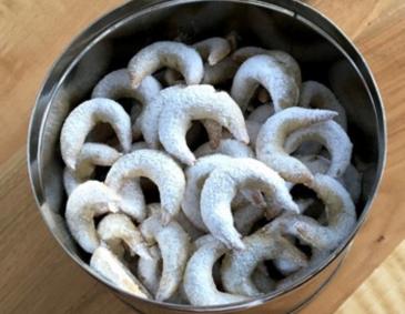 Vanillekipferl mit Mandeln Vanillekipferl mit Mandeln