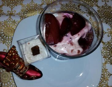 Zwetschgenmousse mit Kompott Zwetschgenmousse mit Kompott