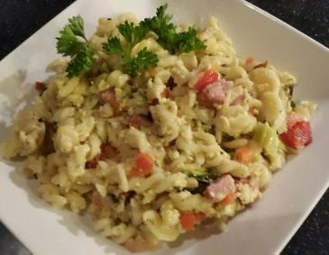 Pasta mit Eierspeis' und Gemüse Pasta mit Eierspeis' und Gemüse