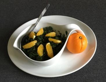 Spinat mit Orangen Spinat mit Orangen