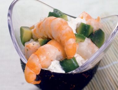 Garnelen-Avocado-Salat