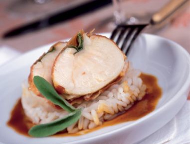 Hühner-Saltimbocca