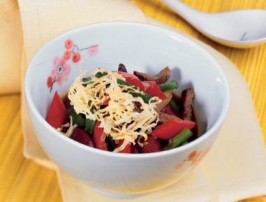 Ente mit roten Bohnen und Paprika