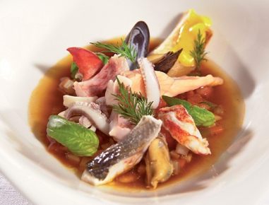 Fischsuppe mit Safran-Rouille