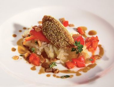 Szegediner Kraut mit Grammelnockerln