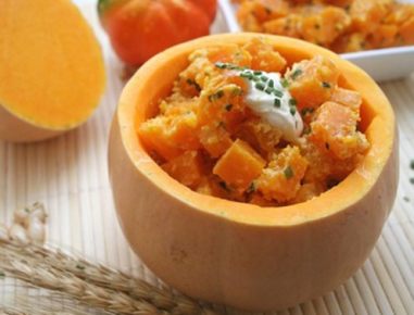 Kürbissalat mit Paprika