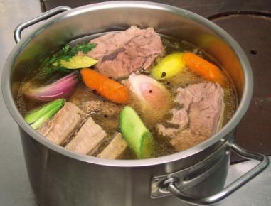 Gekochtes Rindfleisch