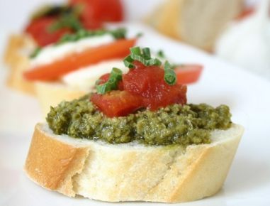Bruschetta mit Kräutern